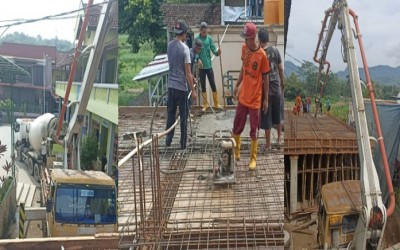 Pengecoran Persiapan Asrama Putra dilaksanakan Menjelang Haul